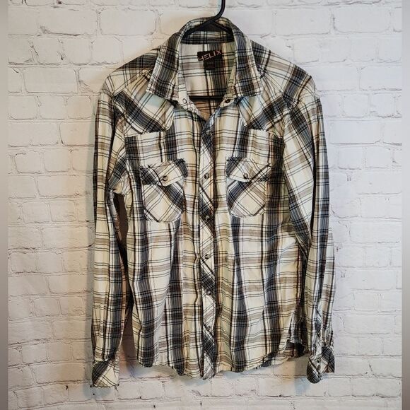 Men's Helix longsleeve button-down shirt, size Large - Picture 1 of 3